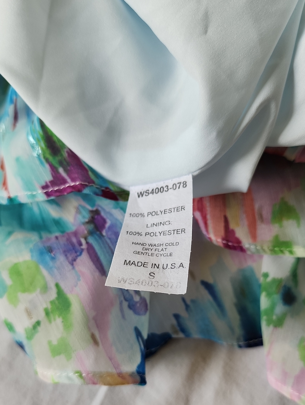 Lucchese Multicolor Watercolor Ruffle Skirt - Picture 4 of 5